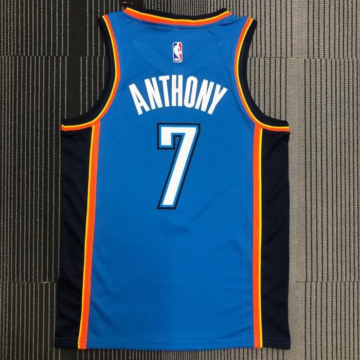 Oklahoma City Thunder Blue Basketball Jersey (Hot Press)