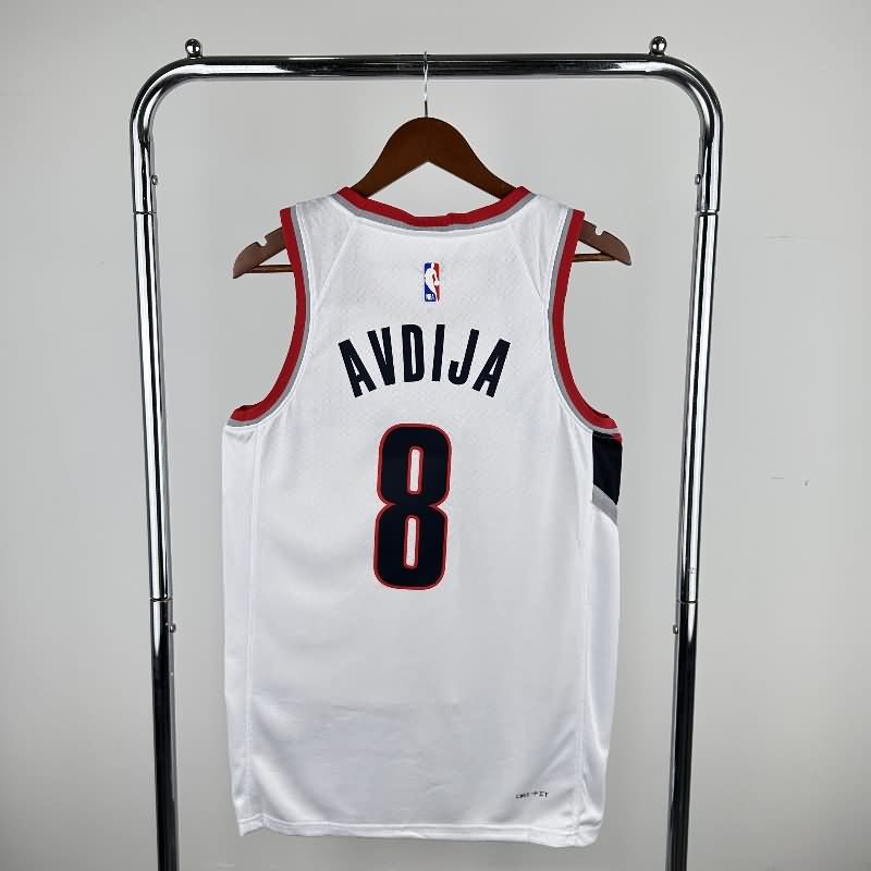 Portland Trail Blazers 22/23 White Basketball Jersey (Hot Press)