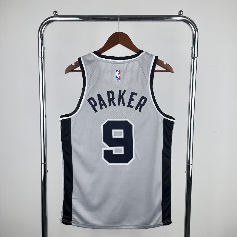 San Antonio Spurs 20/21 Grey AJ Basketball Jersey (Hot Press)