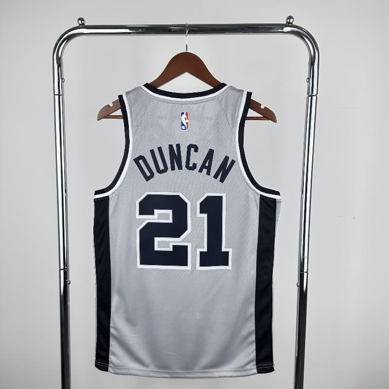 San Antonio Spurs 20/21 Grey AJ Basketball Jersey (Hot Press)