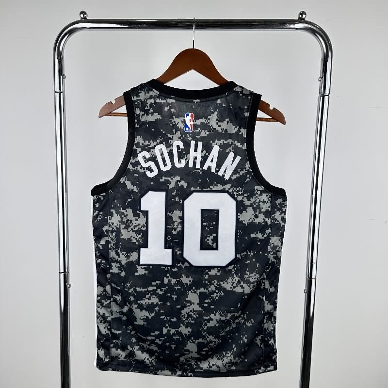 San Antonio Spurs Camouflage Basketball Jersey (Hot Press)