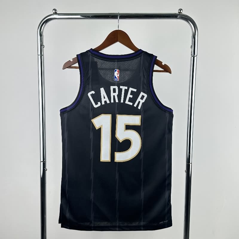 Toronto Raptors 24/25 Black City Basketball Jersey (Hot Press)