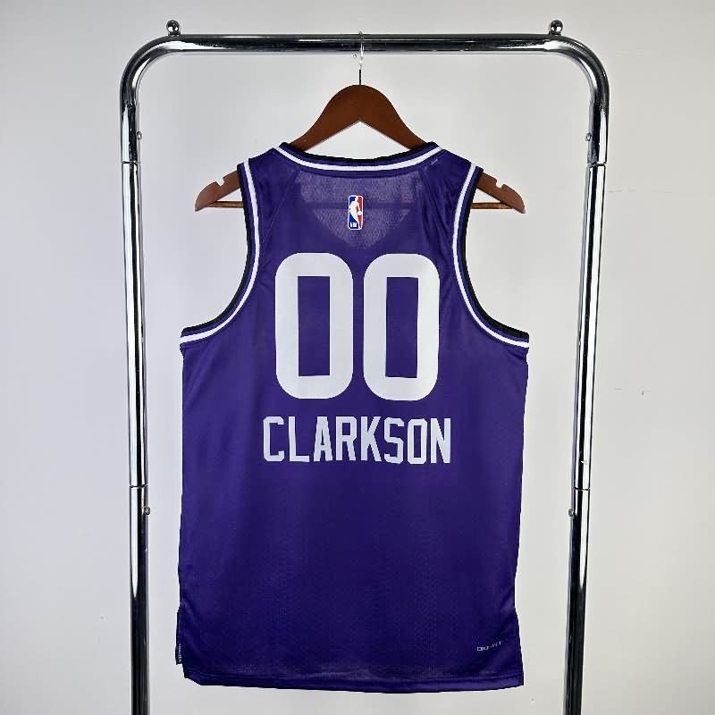 Utah Jazz 23/24 Purple City Basketball Jersey (Hot Press)