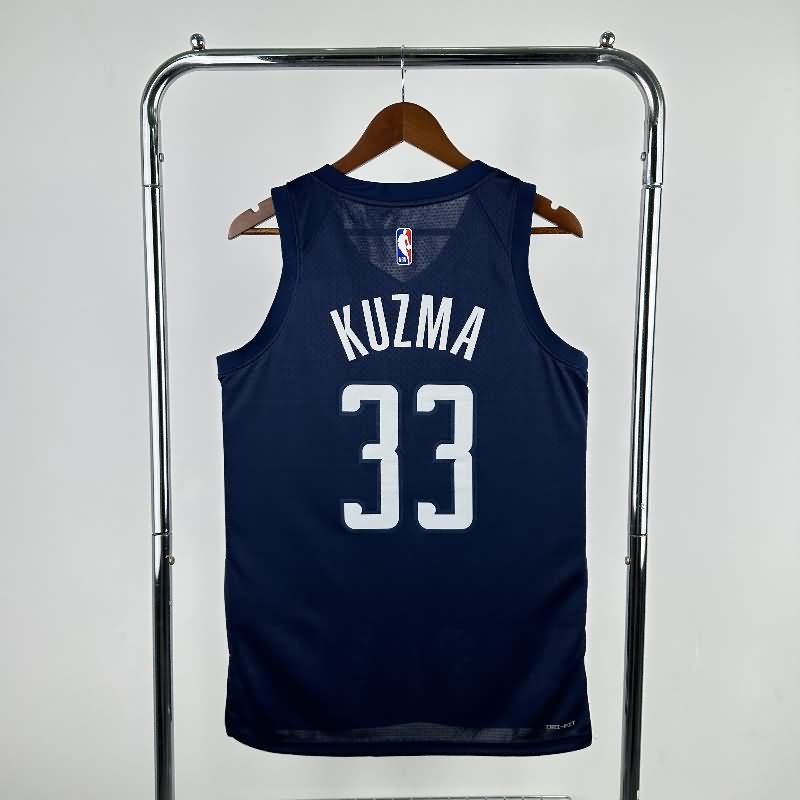 Washington Wizards 24/25 Dark Blue AJ Basketball Jersey (Hot Press)