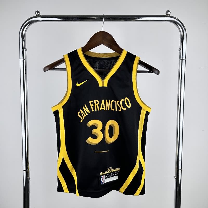 Golden State Warriors 23/24 Black City Youth NBA Jersey (Hot Press)