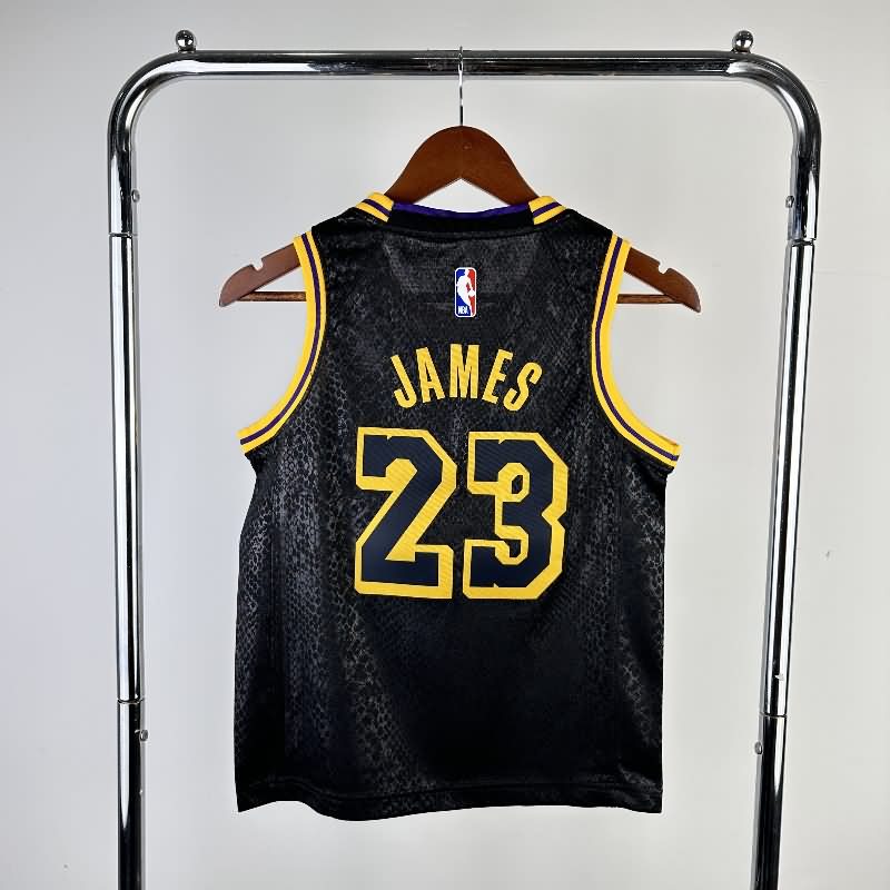 Los Angeles Lakers 2020 Black City Youth NBA Jersey (Hot Press)