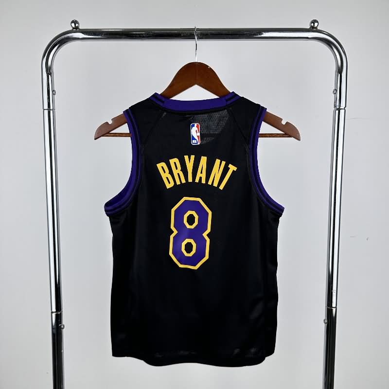 Los Angeles Lakers 23/24 Black City Youth NBA Jersey (Hot Press)