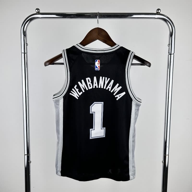 San Antonio Spurs Black Youth NBA Jersey (Hot Press)