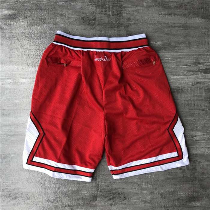 Chicago Bulls Just Don Red NBA Shorts 02