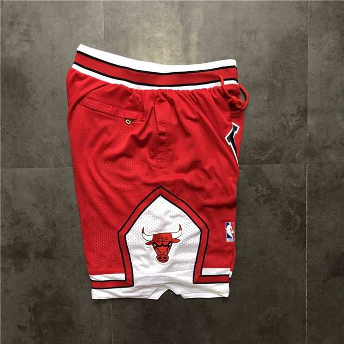 Chicago Bulls Just Don Red NBA Shorts 03