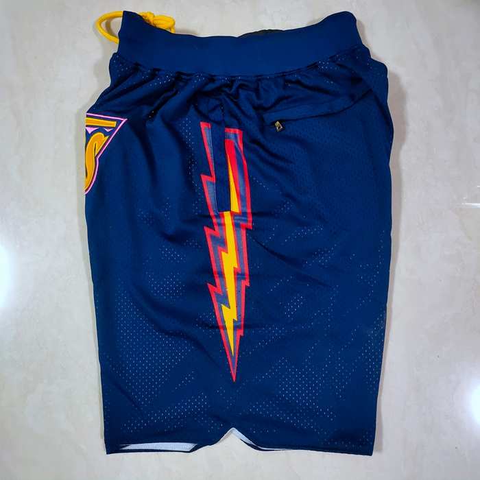 Golden State Warriors Just Don Dark Blue NBA Shorts 02