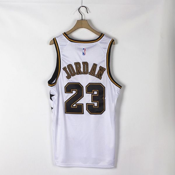 Chicago Bulls White #23 JORDAN AJ Basketball Jersey (Stitched)