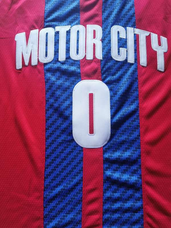 Detroit Pistons 2020 Red #0 DRUMMOND City Basketball Jersey (Stitched)