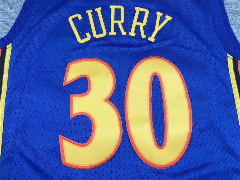 Golden State Warriors 2009/10 Blue #30 CURRY Classics Basketball Jersey (Stitched)