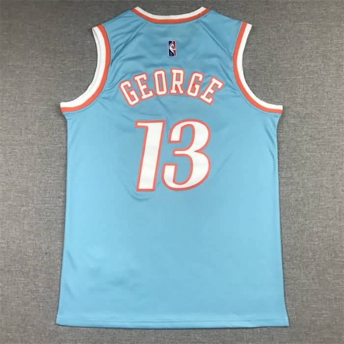 Los Angeles Clippers 21/22 Blue #13 GEORGE City Basketball Jersey (Stitched)