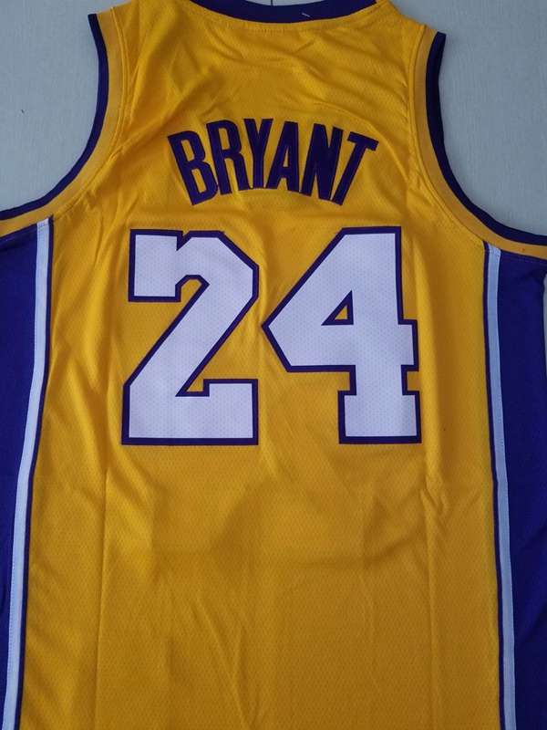 Los Angeles Lakers 2009 Yellow #24 BRYANT Champion Classics Basketball Jersey (Stitched)