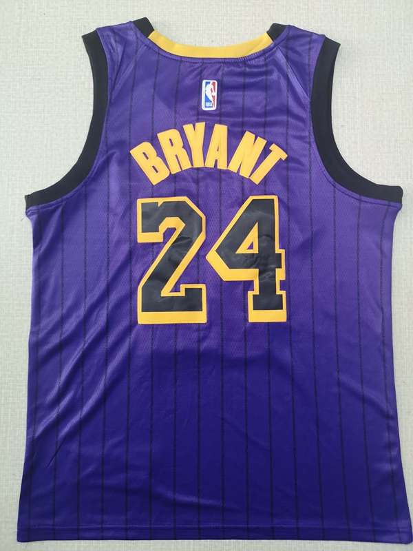 Los Angeles Lakers 2019 Purple #24 BRYANT City Basketball Jersey (Stitched)