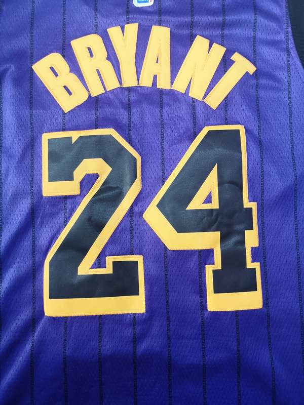 Los Angeles Lakers 2019 Purple #24 BRYANT City Basketball Jersey (Stitched)