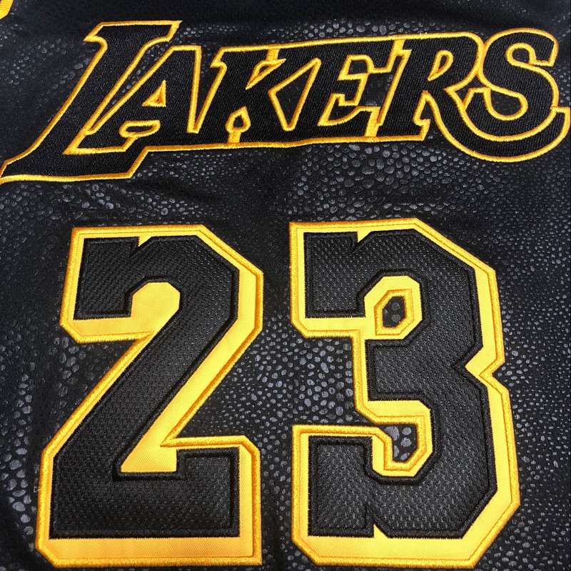 Los Angeles Lakers 2020 Black #23 JAMES City Basketball Jersey (Closely Stitched)