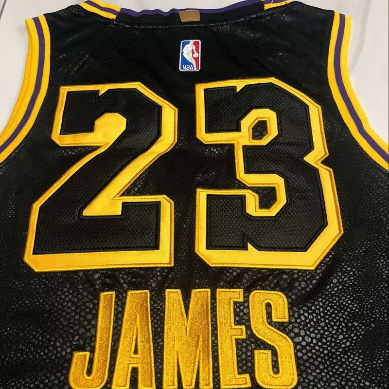 Los Angeles Lakers 2020 Black #23 JAMES City Basketball Jersey (Closely Stitched)