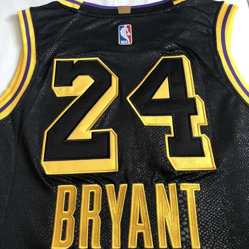 Los Angeles Lakers 2020 Black #24 BRYANT City Basketball Jersey 02 (Closely Stitched)