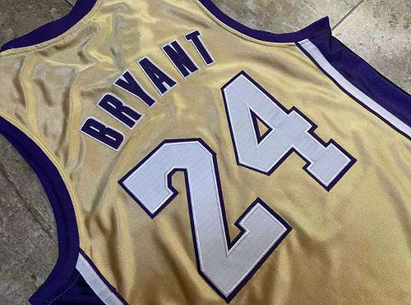 Los Angeles Lakers 2020 Gold #24 BRYANT Classics Basketball Jersey (Closely Stitched)