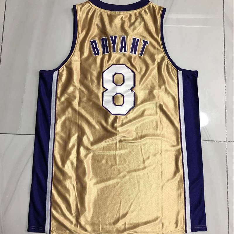 Los Angeles Lakers 2020 Gold #8 BRYANT Classics Basketball Jersey (Closely Stitched)