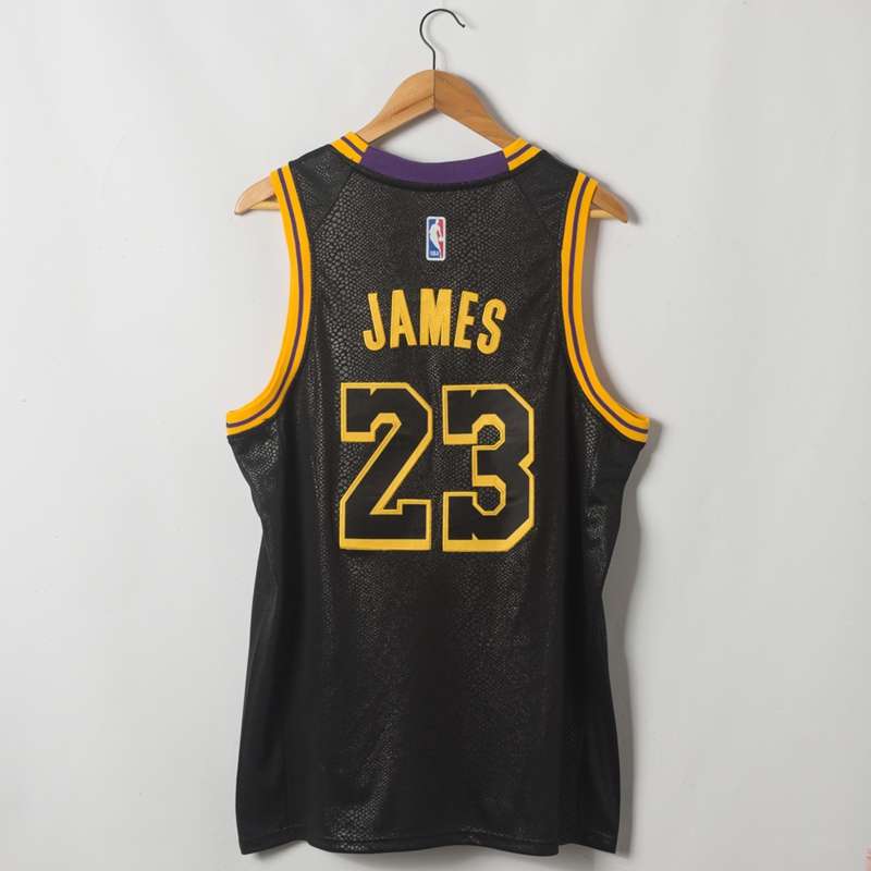 Los Angeles Lakers 2020 Black #23 JAMES City Basketball Jersey (Stitched)