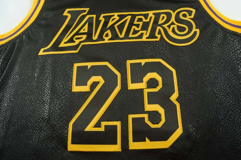 Los Angeles Lakers 2020 Black #23 JAMES City Basketball Jersey (Stitched)