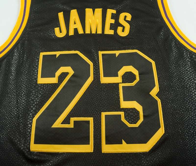 Los Angeles Lakers 2020 Black #23 JAMES City Basketball Jersey (Stitched)