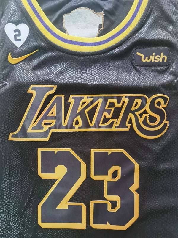 Los Angeles Lakers 2020 Black #23 JAMES Finals City Basketball Jersey (Stitched)