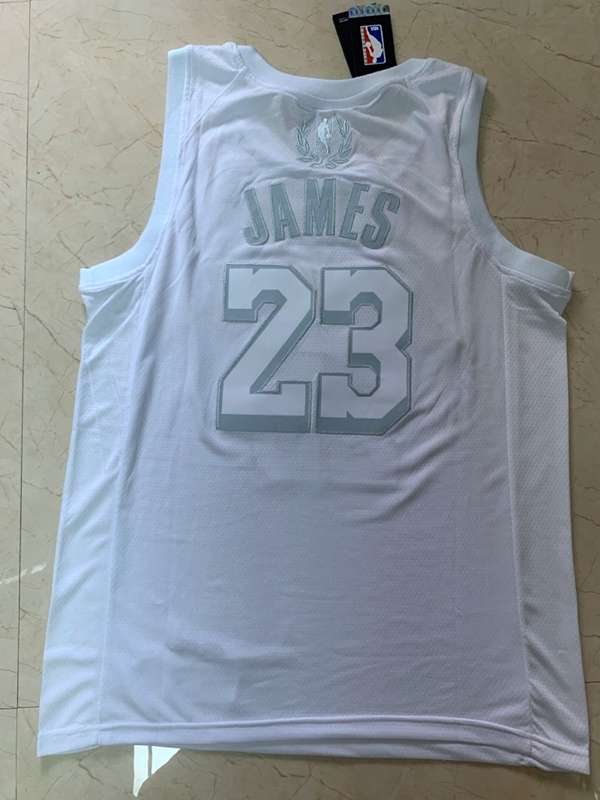 Los Angeles Lakers 2020 White #23 JAMES MVP Basketball Jersey (Stitched)