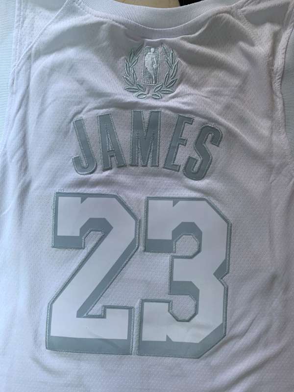 Los Angeles Lakers 2020 White #23 JAMES MVP Basketball Jersey (Stitched)