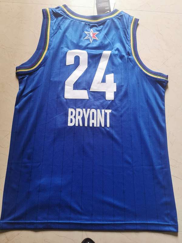 Los Angeles Lakers 2020 Blue #24 BRYANT ALL-STAR Basketball Jersey (Stitched)