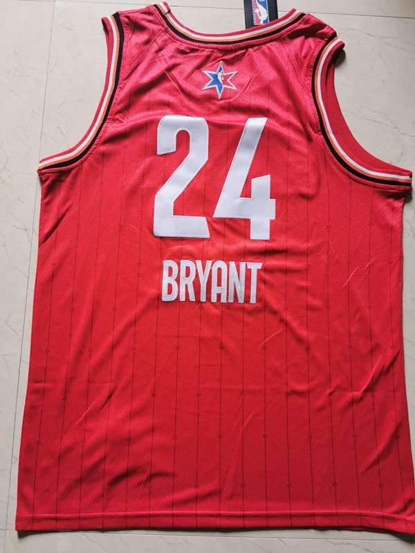 Los Angeles Lakers 2020 Red #24 BRYANT ALL-STAR Basketball Jersey (Stitched)