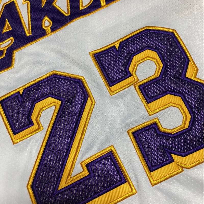 Los Angeles Lakers White #23 JAMES Basketball Jersey (Closely Stitched)