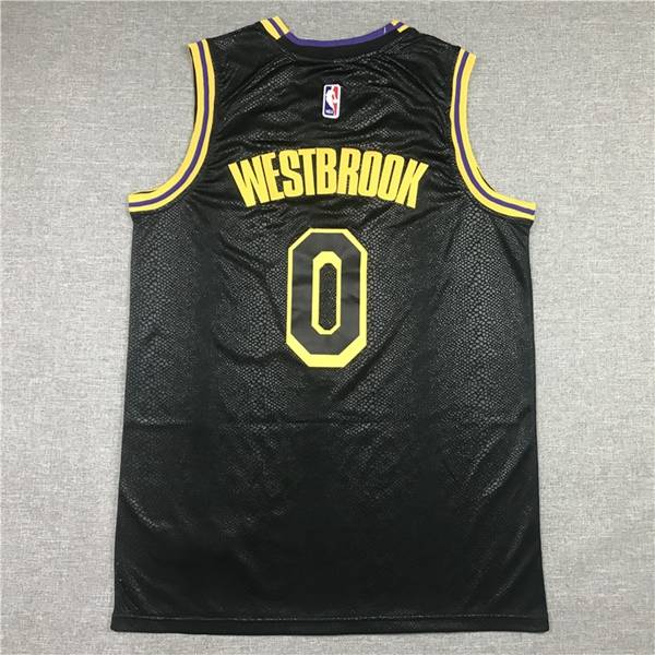 Los Angeles Lakers 2020 Black #0 WESTBROOK City Basketball Jersey (Stitched)