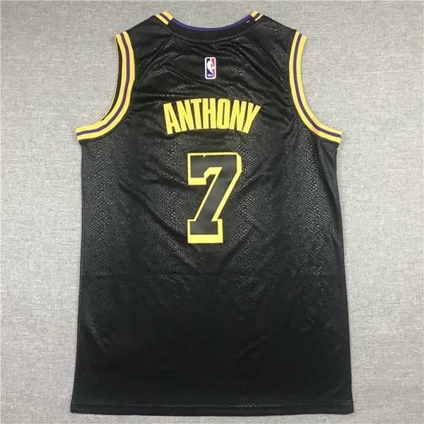 Los Angeles Lakers 2020 Black #7 ANTHONY City Basketball Jersey (Stitched)