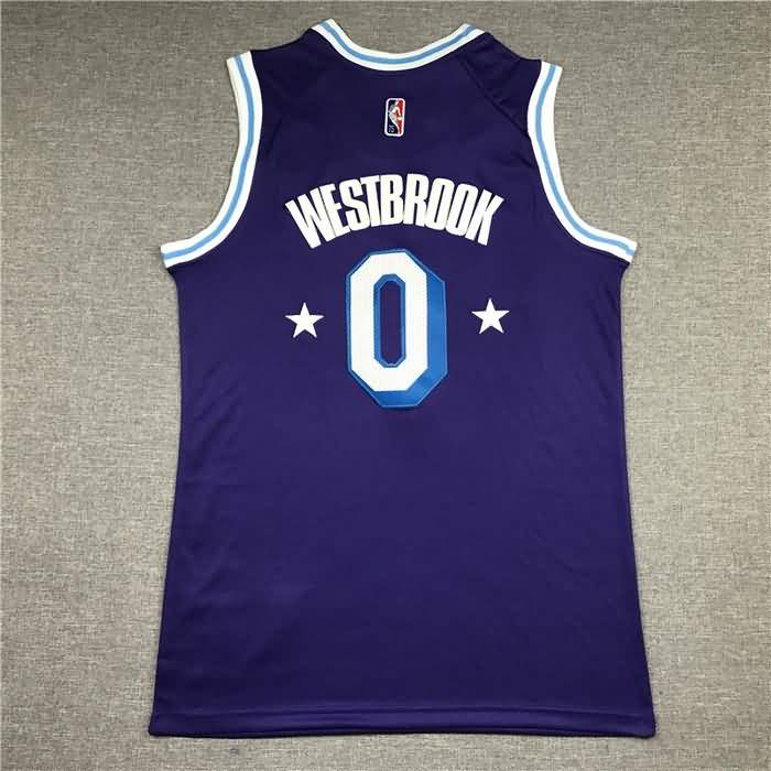 Los Angeles Lakers 21/22 Purple #0 WESTBROOK City Basketball Jersey (Stitched)