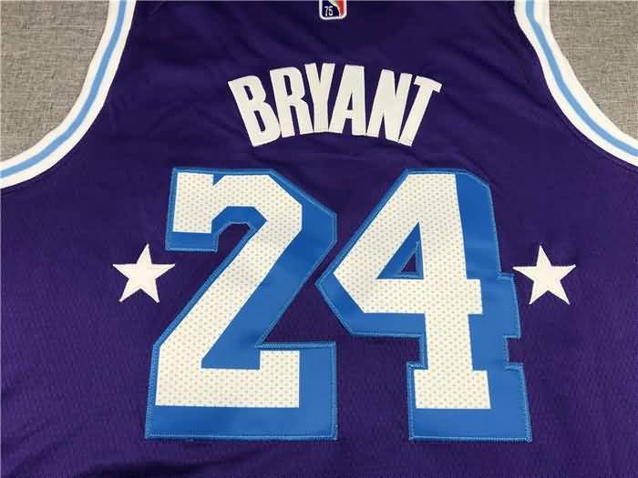 Los Angeles Lakers 21/22 Purple #24 BRYANT City Basketball Jersey (Stitched)