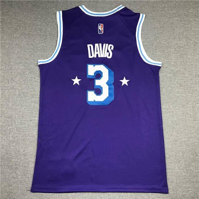 Los Angeles Lakers 21/22 Purple #3 DAVIS City Basketball Jersey (Stitched)