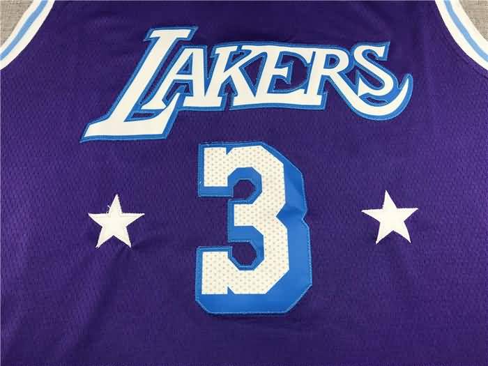 Los Angeles Lakers 21/22 Purple #3 DAVIS City Basketball Jersey (Stitched)