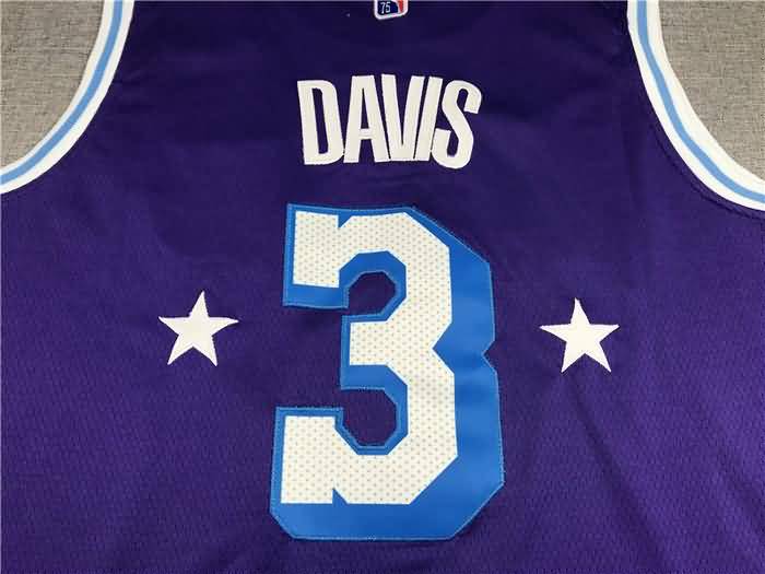 Los Angeles Lakers 21/22 Purple #3 DAVIS City Basketball Jersey (Stitched)