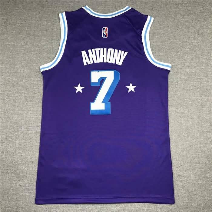 Los Angeles Lakers 21/22 Purple #7 ANTHONY City Basketball Jersey (Stitched)