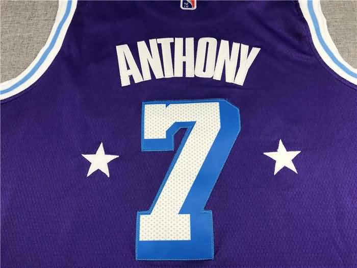 Los Angeles Lakers 21/22 Purple #7 ANTHONY City Basketball Jersey (Stitched)