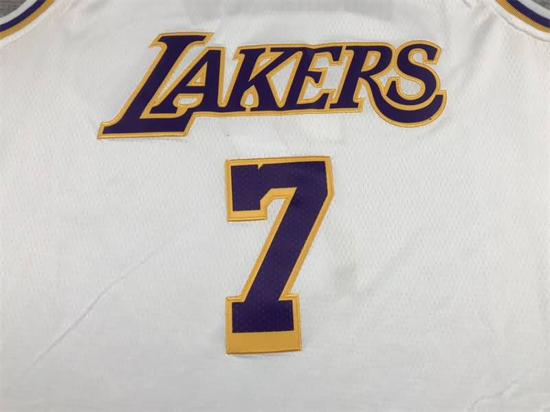 Los Angeles Lakers 21/22 White #7 ANTHONY Basketball Jersey (Stitched)