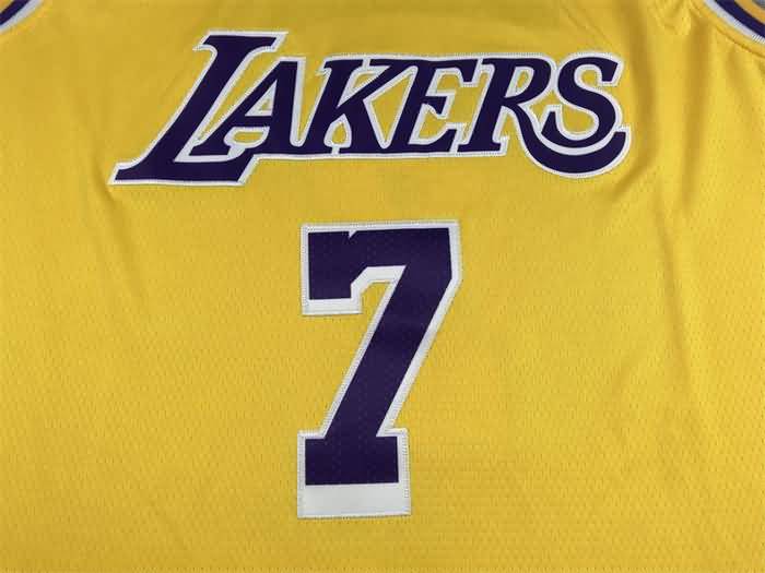 Los Angeles Lakers 21/22 Yellow #7 ANTHONY Basketball Jersey (Stitched)