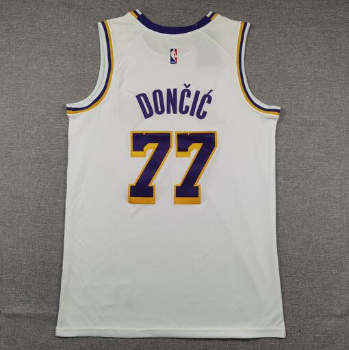 24/25 Los Angeles Lakers White #77 DONCIC Basketball Jersey (Stitched)