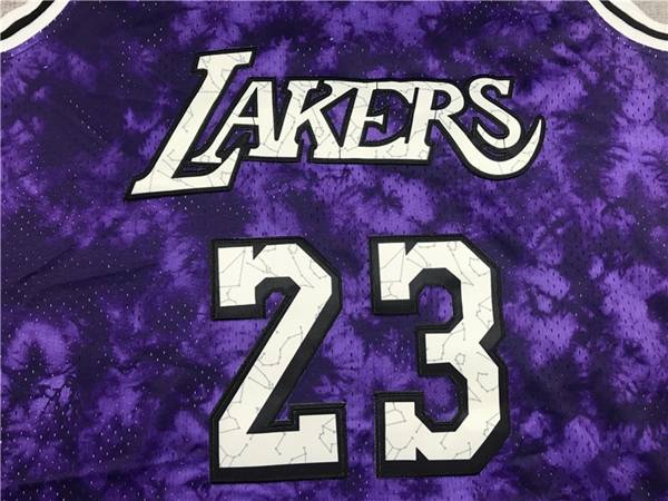 Los Angeles Lakers Purple #23 JAMES Classics Basketball Jersey 02 (Stitched)