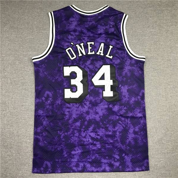 Los Angeles Lakers Purple #34 ONEAL Classics Basketball Jersey 02 (Stitched)